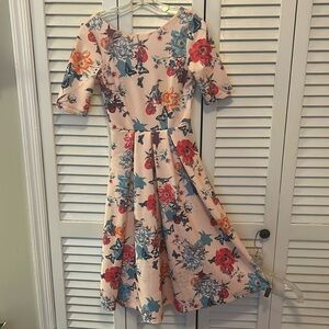 Tea Party Swing Dress with Floral detail!